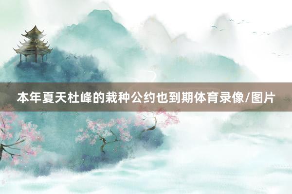 本年夏天杜峰的栽种公约也到期体育录像/图片
