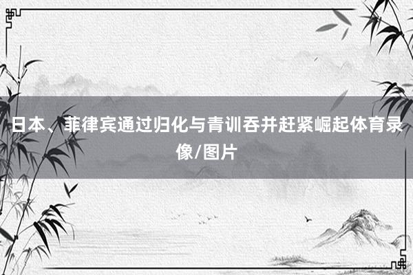 日本、菲律宾通过归化与青训吞并赶紧崛起体育录像/图片