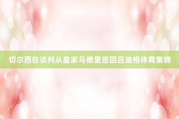 切尔西在谈判从皇家马德里签回吕迪格体育集锦