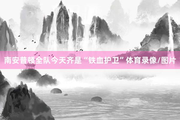 南安普顿全队今天齐是“铁血护卫”体育录像/图片