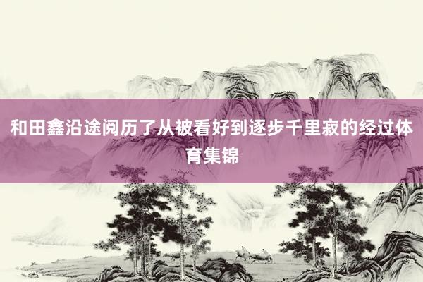 和田鑫沿途阅历了从被看好到逐步千里寂的经过体育集锦