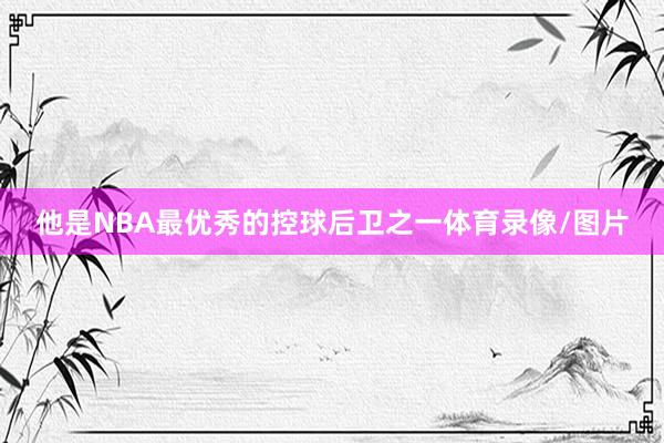 他是NBA最优秀的控球后卫之一体育录像/图片